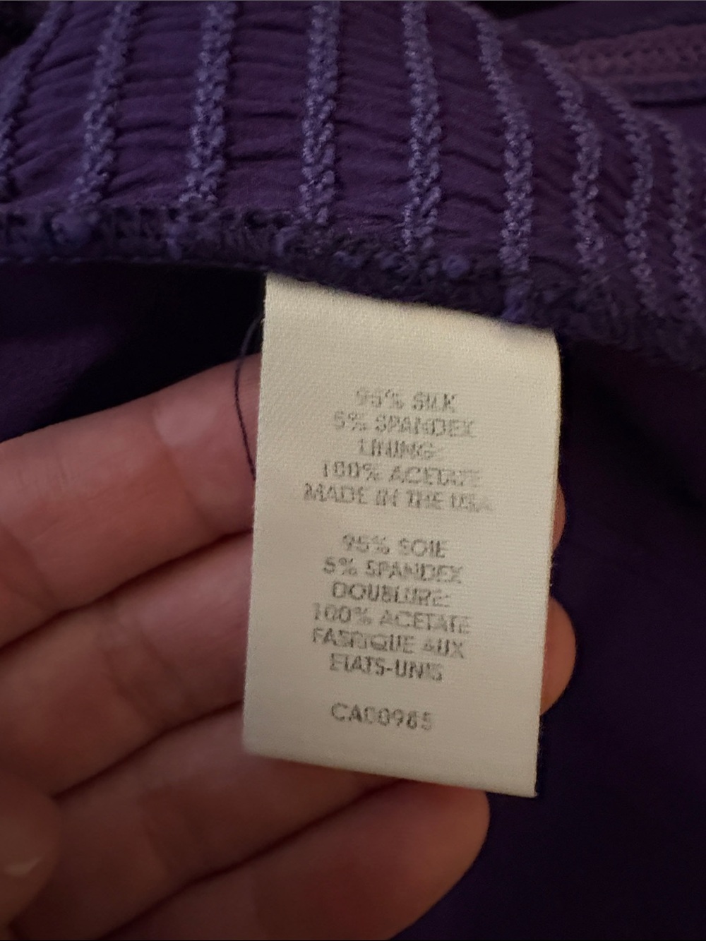 Nanette Lepore purple silk clasp bustier top - Picture 5 of 5